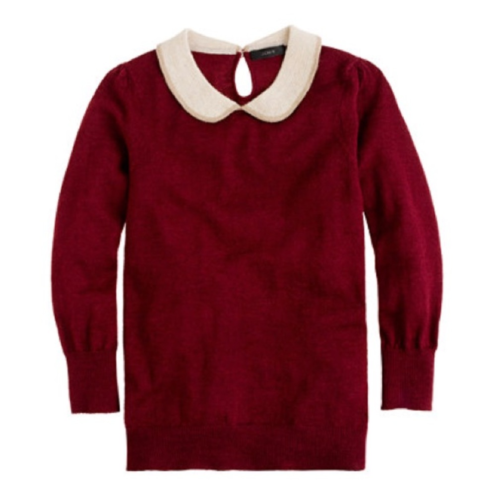 J. Crew Peter Pan Collar Sweater M